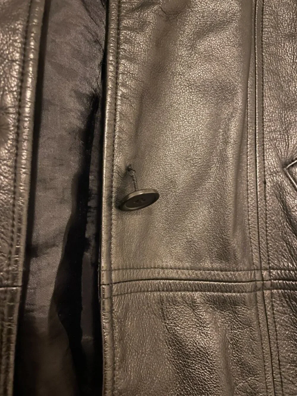 genuine leather jacket - Picture 3 of 6